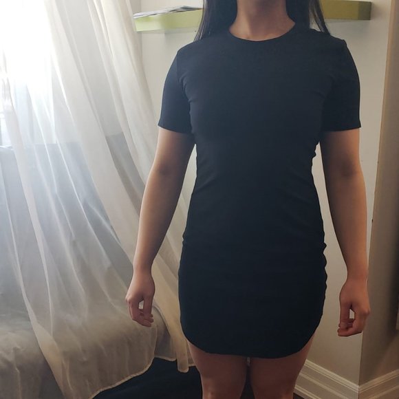 SHEIN Black T-Shirt Dress - Picture 4 of 5